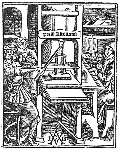 Medieval Printing Press Medieval Printing Press